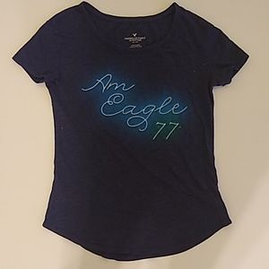 American eagle neon logo tee